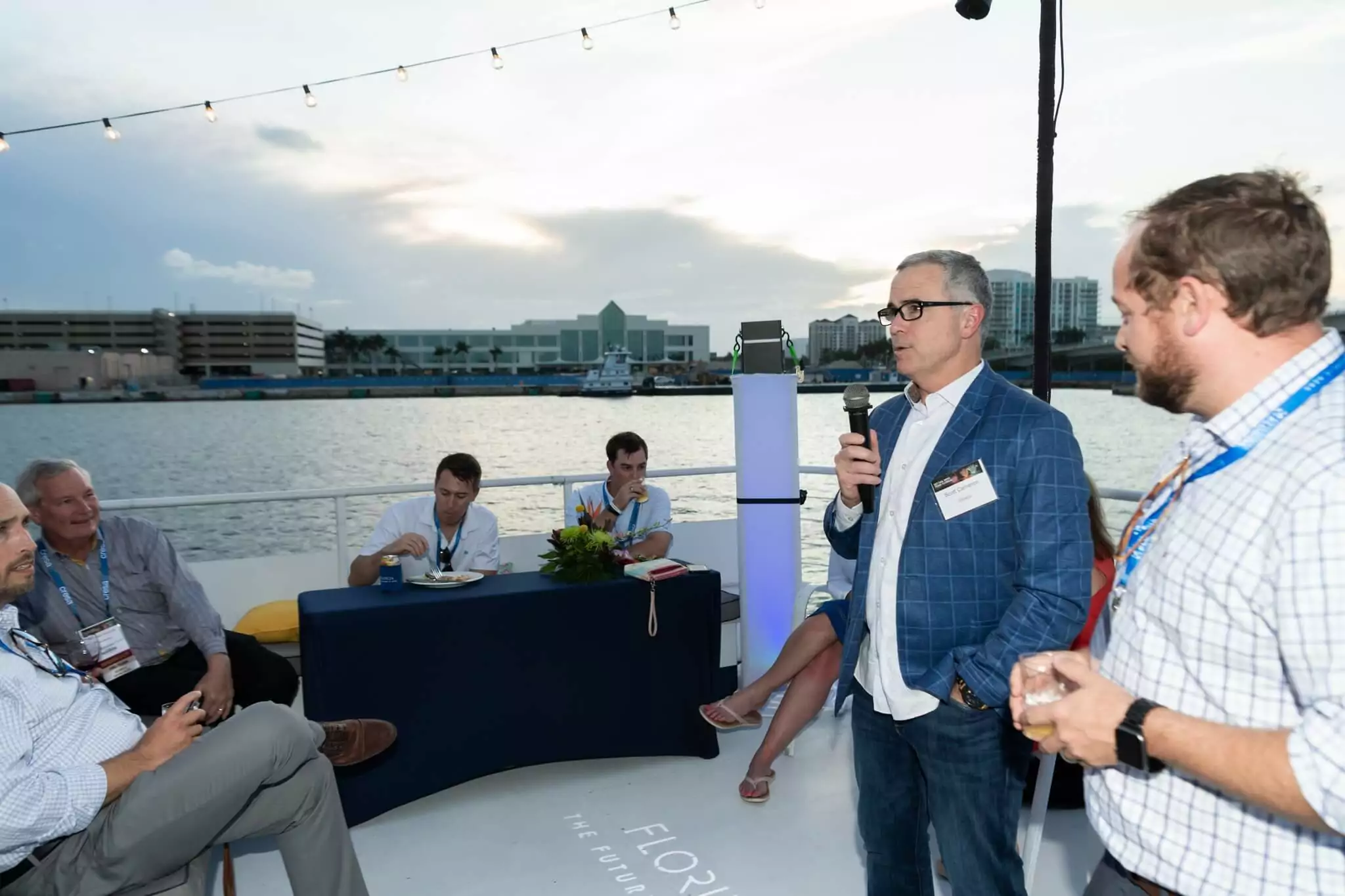 Corporate yacht event