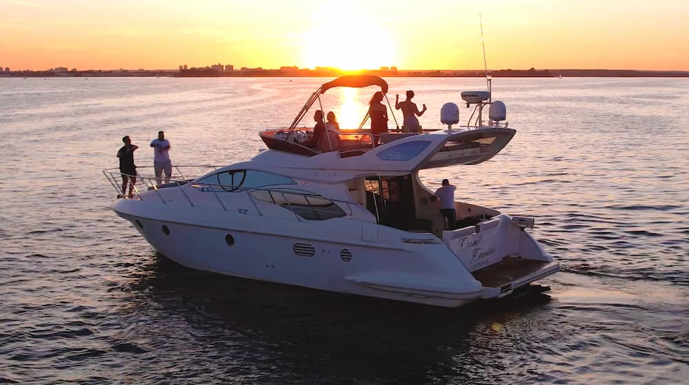 Long Island sunset yacht charter
